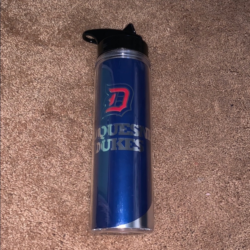Duquesne University Water Bottle with Straw